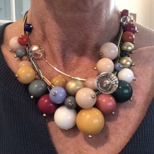 Chico's Colorful Bauble Statement Necklace
